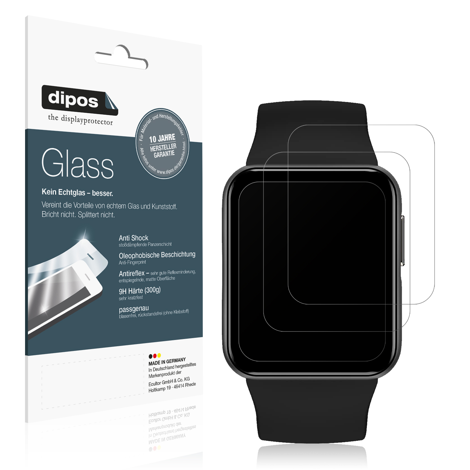 Schutzfolie für GRV Smartwatch Folie Anti-Shock matt Displayschutz Displayfolie