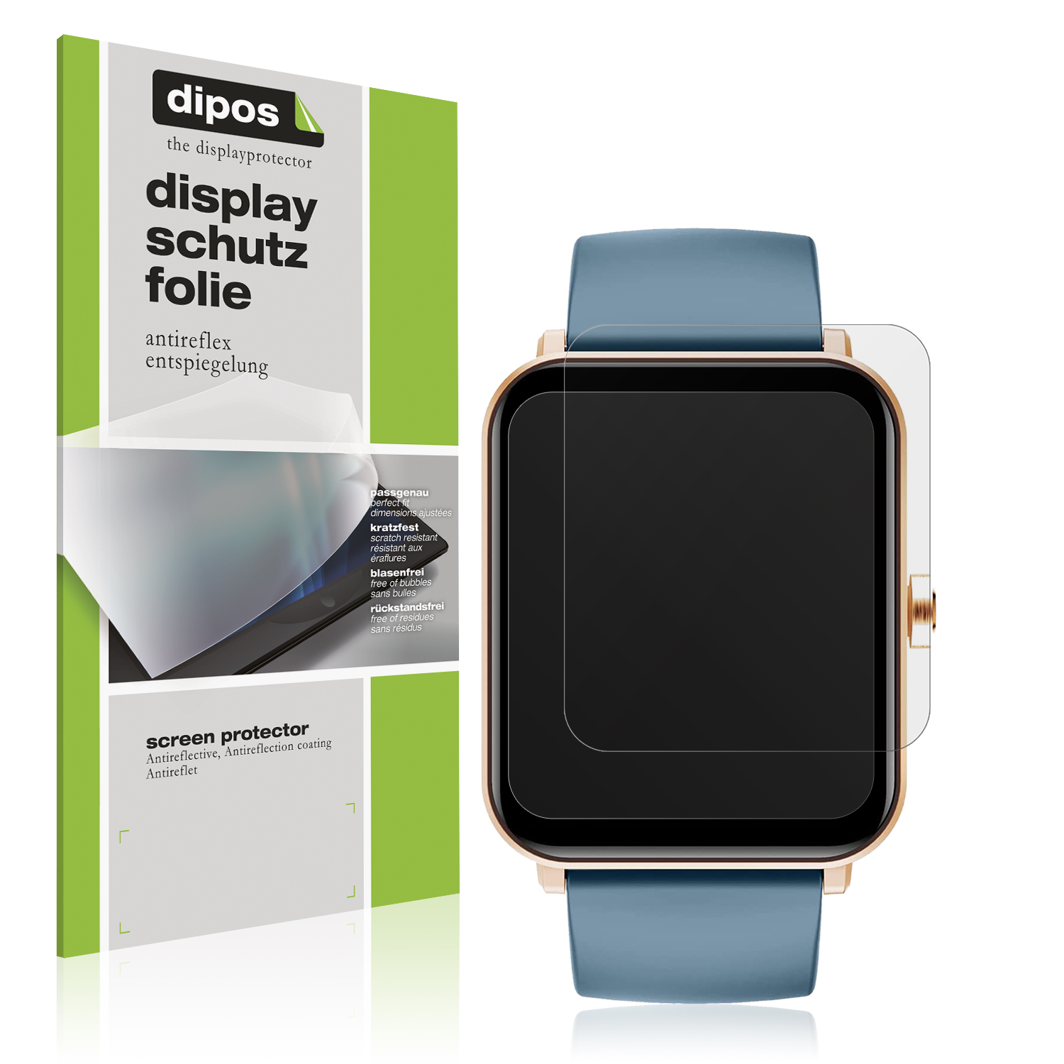Schutzfolie für Huakua G50 Smartwatch Display Folie matt Displayschutzfolie