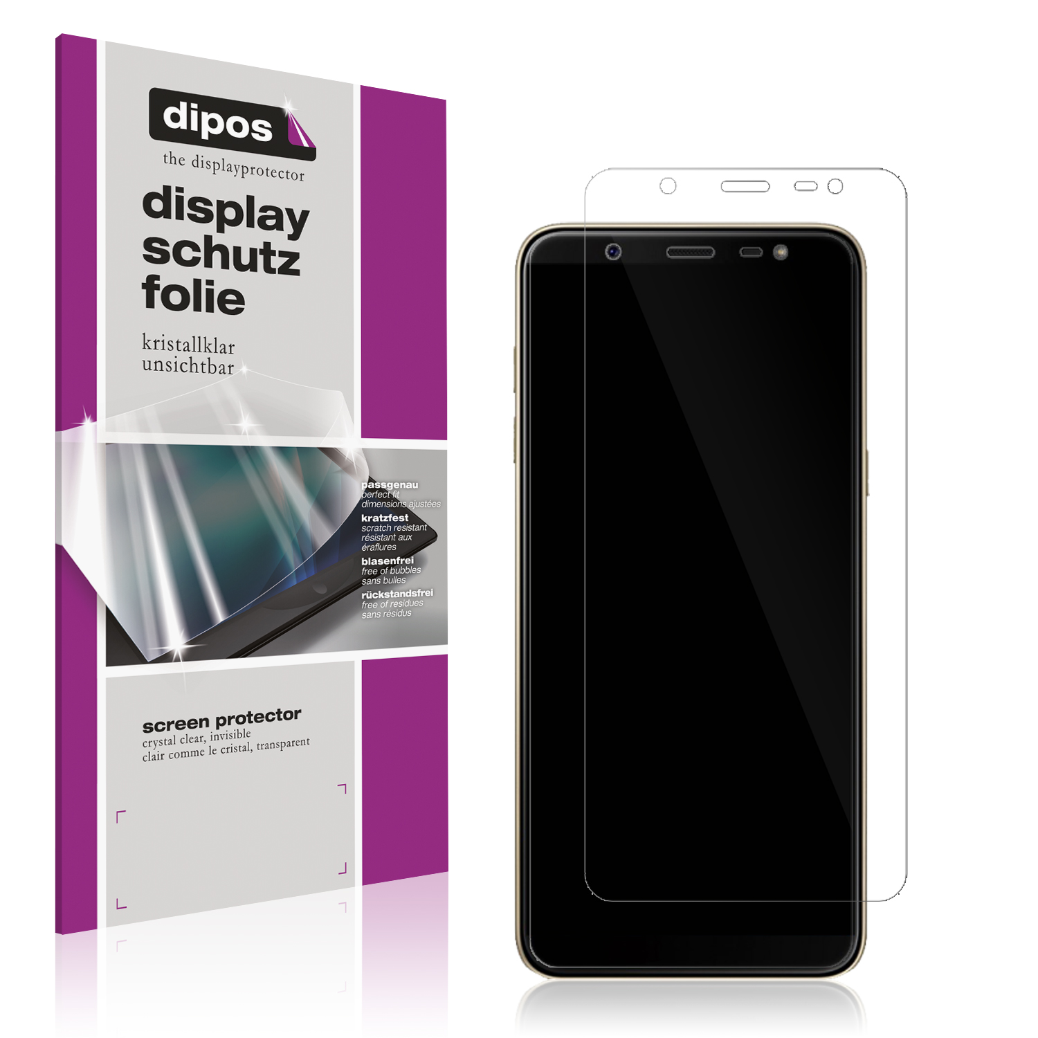 Schutzfolie für Samsung Galaxy J8 Display Folie klar Displayschutzfolie